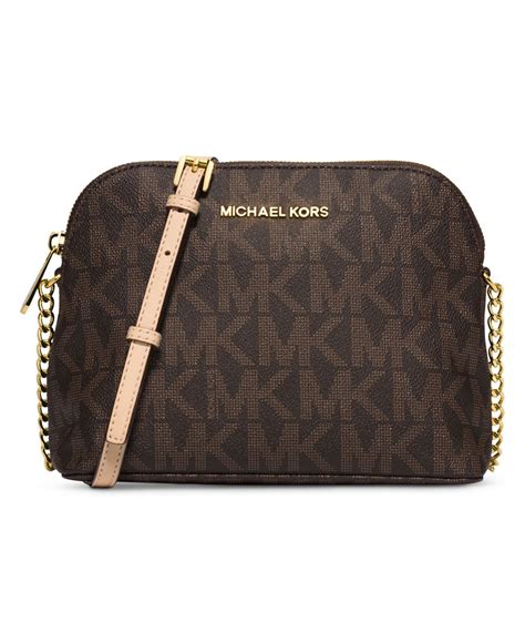 cindy large logo crossbody michael kors|michael michael kors cindy large dome crossbody .